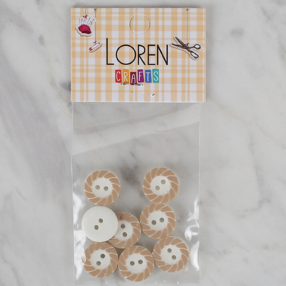 Loren Crafts 8'li beyaz - 345